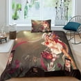 thumbnail image 5 of League of Legends Duvet Cover Multi Colour Luxury Daytime 3D Printed Bedding Set Microfiber Jinx Soft Duvet Quilt Cover with Zipper Closure Ties Single, 5 of 5