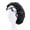 Black, variant on Shpwfbe Headbands For Women Women'S Satin Printed Wide-Brimmed Hair Band Sleep Cap Chemotherapy Hat Hair Cap Silk Bonnet For Sleeping