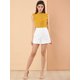 thumbnail image 3 of Blusas Elegante Sin Mangas Vintage De La Década De 1950 Con Volantes Para Oficina De Negocios Para Mujer Amarillo M, 3 of 6