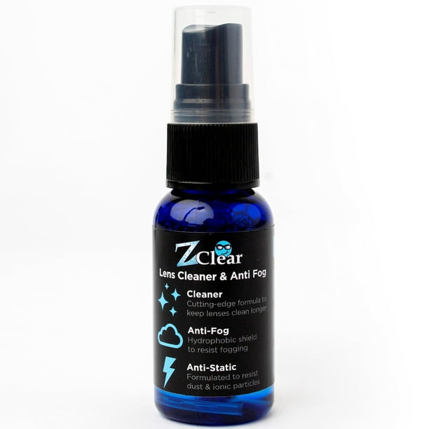 Z Clear Lens Cleaner & AntiFog 1 oz Spray Stays Cleaner for Longer