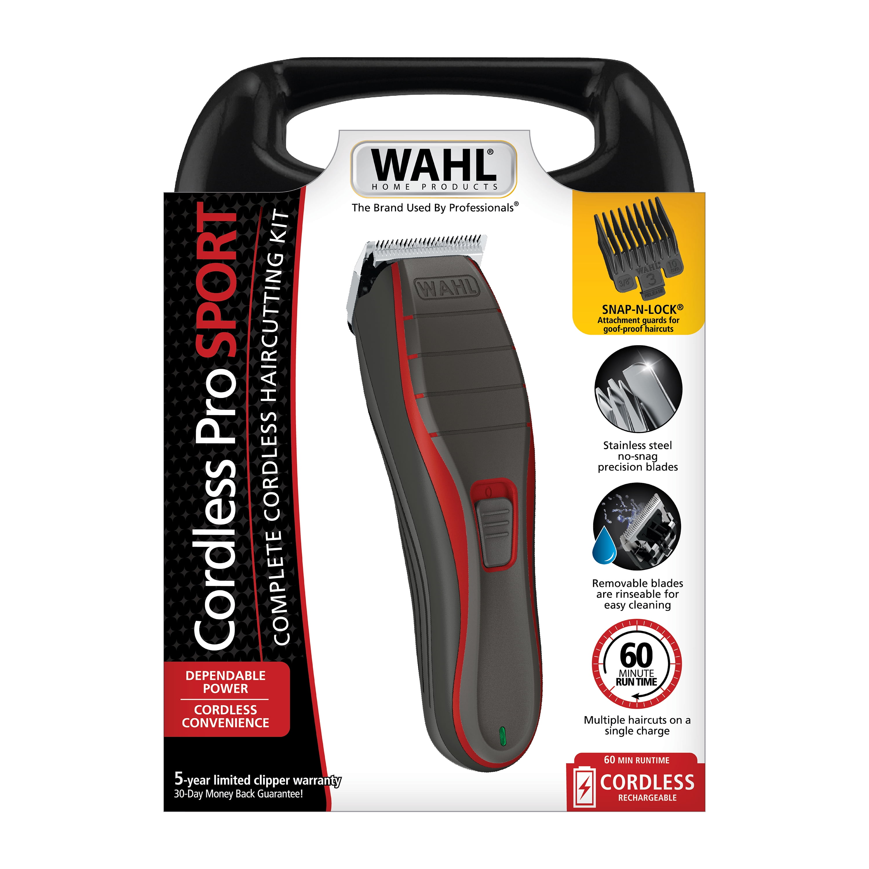 Wahl Cordless Pro, World Wide Voltage, Rechargeable Hair Clipper for Men & Women - 3023879