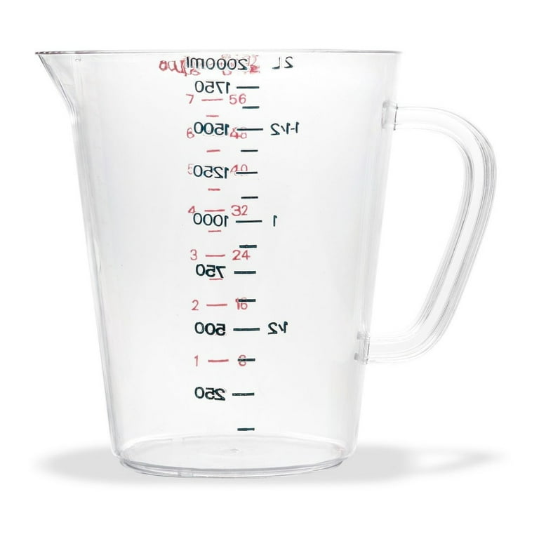 Commercial Measuring Cup, 0.5 gal, Clear Commercial Measuring Cup, 0.5 gal, Clear
