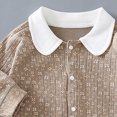 thumbnail image 4 of CAUYDY 0-3M 6-9M 12-18M Baby Boy Gift Newborn Clothing Preemie Long Sleeve Romper Infant Boys Sleepers Fall Winter Toddler Bodysuit Pajamas Khaki for Sizes 12-18 Months, 4 of 4