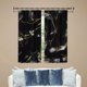thumbnail image 4 of Cortinas de impermeables para con ganchos para gimnasios, Negro Gloria Cortinas de baño, 4 of 8