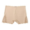 thumbnail image 5 of uublik Shorts Women Lace Elastic Safety Shorts Plus Size Running Shorts for Women Khaki S, 5 of 5