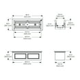 thumbnail image 3 of Mayne Fairfield 48" x 18" x 14" Rectangle Graphite Grey Self Watering Garden Bed Planter, 3 of 5