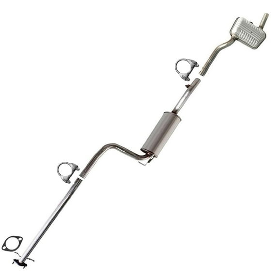 Stainless Steel Exhaust System Kit fits: 2000-2004 Ford Focus ZX3 ZX5 Hatch 2.0L