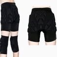 thumbnail image 3 of Pantalones cortos acolchados con protección de cadera Sunnimix para niños Unisex Negro XXXS, 3 of 8