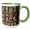 Green/White, variant on 3drose, Usa, Alaska. Collection of Old Traps Hang on Log Cabin Wall., 15oz Mug