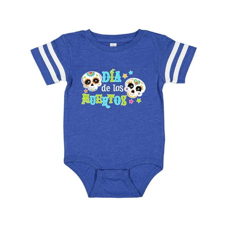 

Inktastic Día de los Muertos happy decorative skulls Gift Baby Boy or Baby Girl Bodysuit