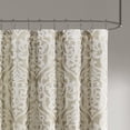 thumbnail image 3 of MAYEERTY Jacquard Shower Curtain, 72" x 72", Ivory, Polyester, 3 of 7
