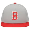 thumbnail image 2 of Men's Mitchell & Ness Gray Boston Red Sox Cooperstown Collection Basic Flip Snapback Hat, 2 of 5