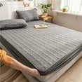 thumbnail image 2 of Protège-matelas Imperméable Housse en Coton Lavé, Design Antibactérien Absorbant la Sueur Respirant, 2 of 6