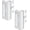 White, variant on Door Reinforcement Lock for Front Door, Child Proof Top of Door Safety Latch Extra Flip Door Lock Withstand 800 Lbs High Home Security Night Guardian for Inward Swinging Doors Kids Safety Stop Entry
