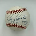 thumbnail image 2 of Extraordinary Famous Home Runs Signed Baseball Gibson Fisk Thomson Carter JSA, 2 of 8