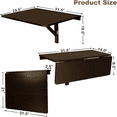 Folding Table Desks Wall Mounted Table Fold Down for Small Spaces