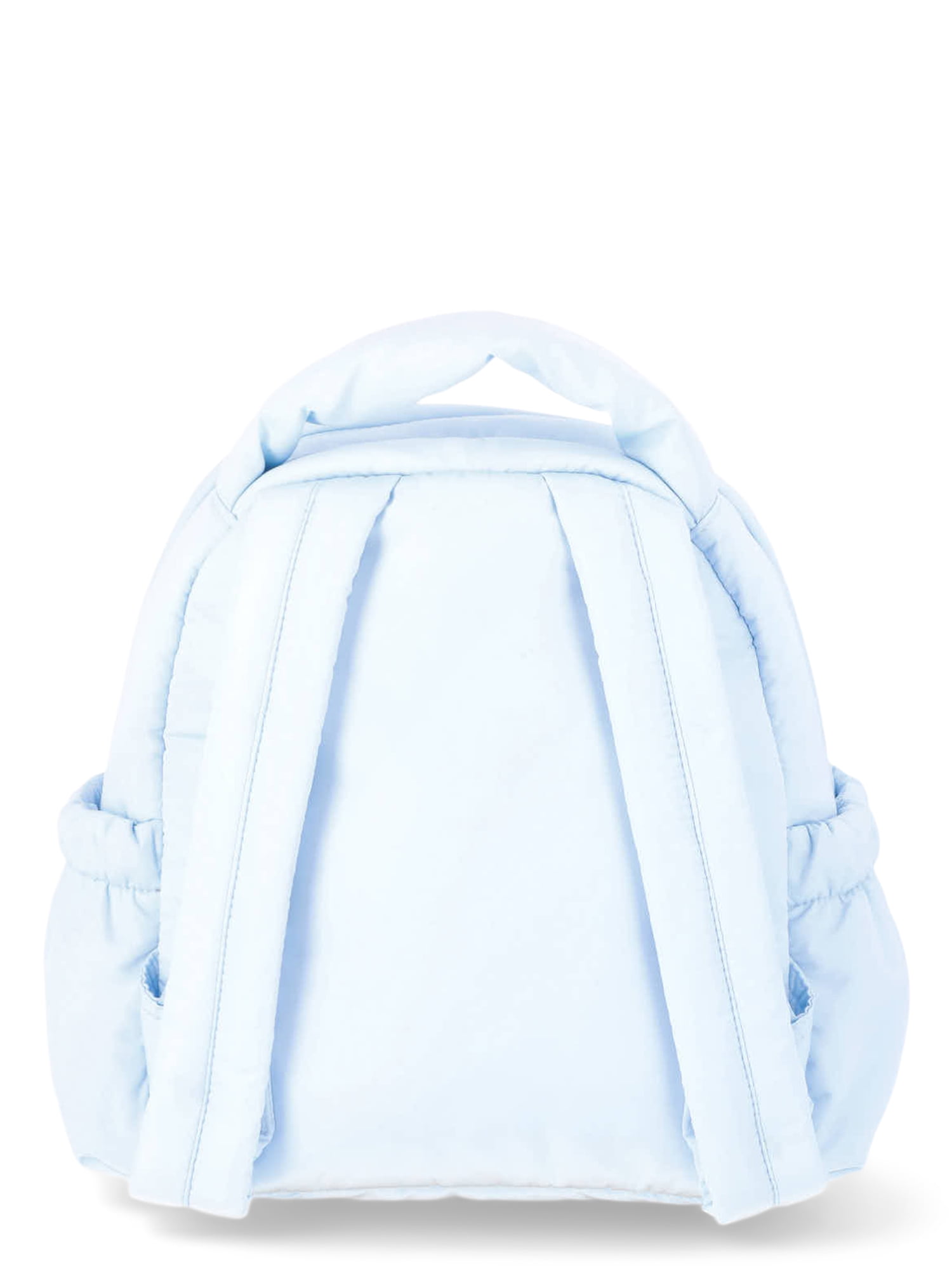No Boundaries Women’s Hands Free Puffy Mini Backpack, Icy Blue