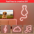 thumbnail image 4 of LED Neon Rope Light, Red 12V Silicone Neon Rope Light, 16.4Ft/5M Waterproof Flexible DIY Cuttable LED Strip Lights for Bedroom Party Festival Indoor Outdoor Decoration (Power Adapter not Included), 4 of 7