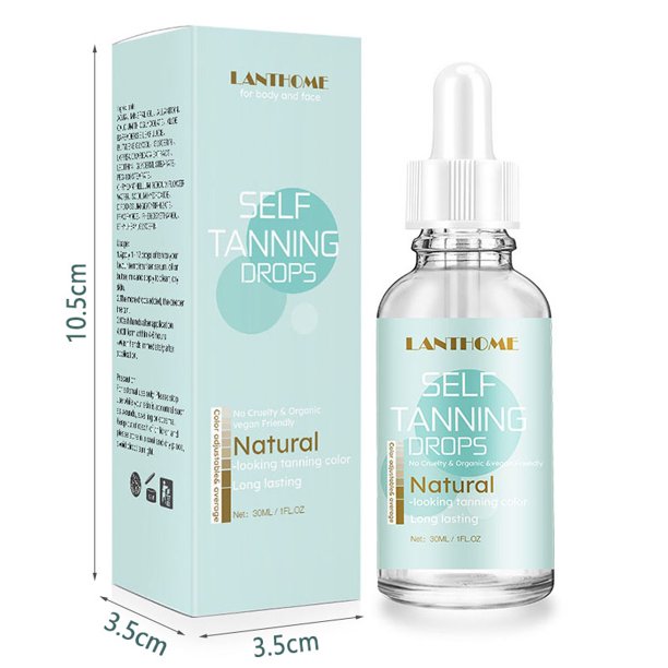 Self Tanning Drops Fast Body and Face Self Tanner for Darker Bronzer Skin 30ml