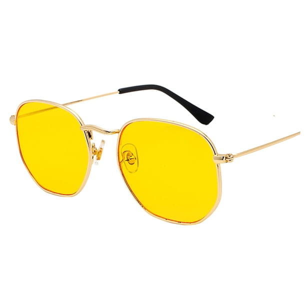 Sonducket Gafas de sol polarizadas con montura ligera para hombres y mujeres, materiales de moda con protección Lentes amarillo mar dorado C12