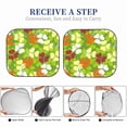 thumbnail image 5 of Picia St. Patrick's Day3 2 Piece Car Windshield Sun Shade Foldable | Foldable Sun Shield for Front Window Blocks UV Rays and Keeps Your Vehicle Cool-Small, 5 of 7