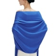 thumbnail image 2 of Bufanda maamgic Pashmina para mujer, chales de cachemir con textura azul, 2 of 8