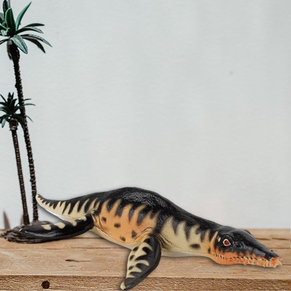 Animal prehistórico plástico Hugo Liopleurodon para educación temprana