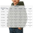 thumbnail image 3 of Lutiedan Boys Girls Sherpa Fleece Hoodie Kids Casual Fuzzy Sweatshirt Plush Winter Warm Hooded Pullover Tops Size 3-14,Army Green, 3 of 7
