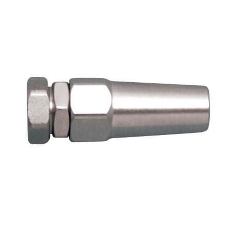 STAINLESS QUICK ATTACH RECEIVER, 3/8" UNF X 1/4", 316 SS