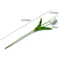 thumbnail image 2 of 20pcs White Flowers Artificial Tulip Silk Fake Flowers 13.5" for Mother's Day Easter Valentine’s Day Gifts in Bulk Home Kitchen Wedding Decorations, 2 of 5