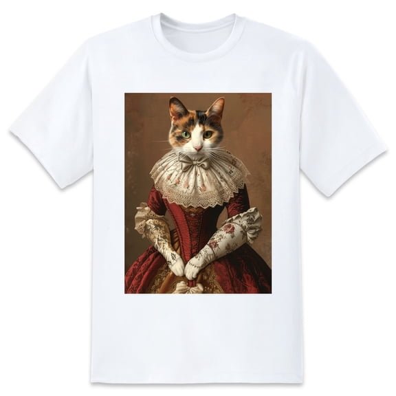 Basic Oversize Tees For WomenCat Loose Boyfriend Shirts Casual Blouse round neck