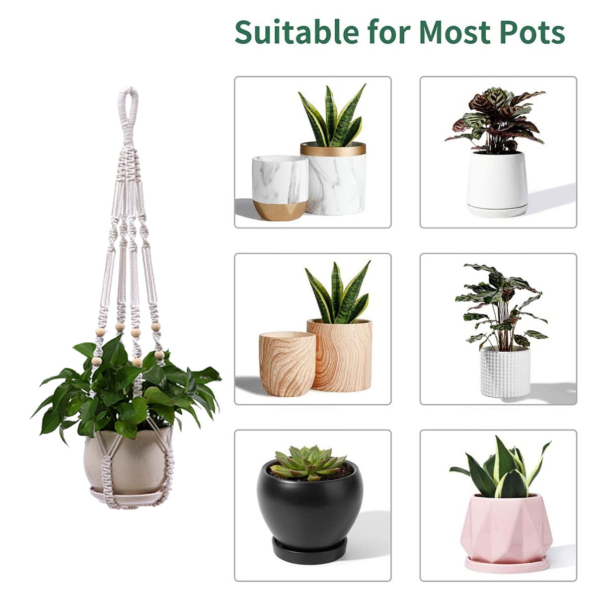 HOTBEST Plant Hooks Outdoor, Hanging Plant Hooks, Wall Hanging