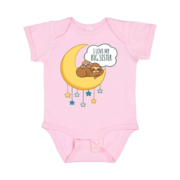 Inktastic I Love My Big Sister Boys or Girls Baby Bodysuit