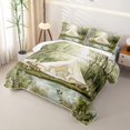 thumbnail image 3 of Erosebridal Jungle Camping Tent Twin Quilt Set for Teens Boys Girls,Rustic Lake Life Twin Coverlet Set, 3 of 7