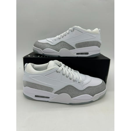 Nike Air Jordan 4 RM White Glitter Women's size 11.5 Men's size 10 HQ3441 111