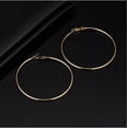 thumbnail image 5 of 90mm(3.5'') Large Circle Endless Hoop Earrings Hypoallergenic Extra Big Round Huggie Hoops Earring Minimalist Hooped Christmas Jewelry Gifts for Women, 5 of 6
