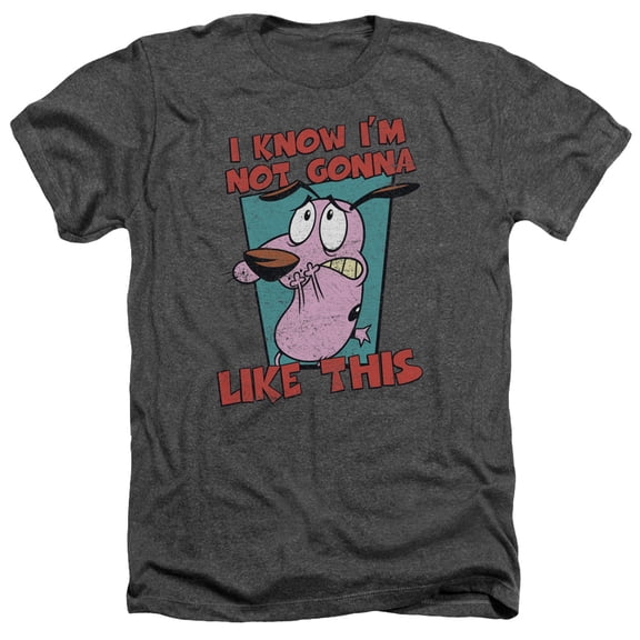 Courage The Cowardly Dog - Not Gonna Like - Heather Short Sleeve Shirt - Small