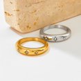 thumbnail image 4 of for French Ins Cold Wind Stainless Steel Ring, 4 of 6