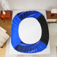 thumbnail image 6 of Feelyou Modern Basketball Boys Twin Sheet Sets, Est Sleep Sports Game Twin Fitted Sheet, Blue Stripes Abstract Flat Sheet, Lightweight Room Decor, 3pcs, 6 of 8