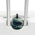 thumbnail image 3 of Whale 2Pcs PU Leather Round Luggage Tags with Privacy Cover and Name ID Tag for Suitcase, Handbags, Backpacks, School Bags, 3 of 6