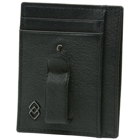 - Alpine Swiss Double Diamond Mens RFID Money Clip Minimalist Front Pocket Wallet