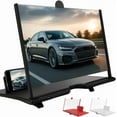 thumbnail image 1 of Screen Magnifier for Cell Phone, Screen Magnifier New Version, Mobile Phone Magnifier Projector Screen for Movies, Videos and Gaming with All Phones (Black, 10 inch), 1 of 6