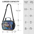 thumbnail image 3 of Insulated Lunch Bag 6L Leak-Proof Lunch Box with Shoulder Strap Multiple Pockets Lunch Tote Vintage Style Vase, 3 of 9