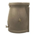 thumbnail image 3 of Good Ideas Rain Wizard 50 Gal Plastic Rain Barrel Urn, Sandstone (3 Pack), 3 of 5