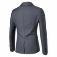 thumbnail image 4 of Blczomt Mens Jacket Fall Gray Blazer Suit Jacket Lightweight Plain Single Breasted Sport Coats Mens Coat Big and Tall L, 4 of 4