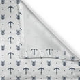 thumbnail image 4 of Ambesonne Ocean Valance Pack of 2, Anchors and Skulls Bones, 42"X18", Navy Blue, 4 of 5