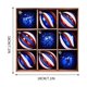 thumbnail image 5 of Independence Day 6CM 9pcs Box Set Electroplating Hand Drawn Red White Blue Day Decoration Decoration, 5 of 9