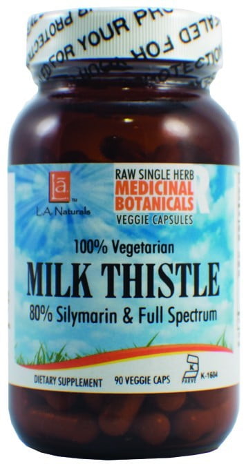 L A Naturals Milk Thistle Raw Herb, 90 Ct