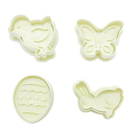 

Hanyhaptcute Fuuny Cake Pastry/Cookie/Fondant Stamper Aniamals Cookie Plunger Cutters (Yellow)