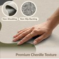thumbnail image 6 of ODIKA 9'x12' Washable Area Rug Non-Slip, Chair-Friendly Olive and Charcoal Abstract Waves Modern Fluid Design with Curves for Dining Room, Basement, Large Office, 6 of 7
